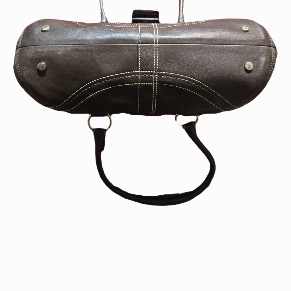 Coach Dark Brown Leather Handbag - Picture 7 of 16